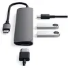 Image de Satechi St-Cmam (USB-C, 4 ports), Station d’accueil + hub USB, Gris