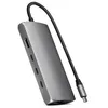 Image de Satechi ST-P8KEM station d'accueil Avec fil USB 3.2 Gen 1 (3.1 Gen 1) Type-C Gris
