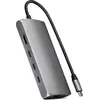 Image de Satechi Multiport 8K V3 (USB-C, 7 ports), Station d'accueil + hub USB, Gris