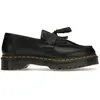 Image de Dr. Martens Adrian Point Jaune Mocassin à Gland en Cuir Noir Unisexe Baskets 22209001 39