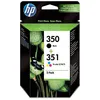 Image de Pack de 2 Cartouches d'encre HP 350-351 Noir et Couleur