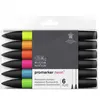 Image de Blister Winsor & Newton 6 marqueurs Neon