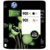 Image de Pack de 2 Cartouches d'encre HP 901 Noir et Trois Couleurs