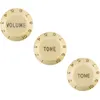 Image de Boutons Fender Stratocaster Volume/Tone Aged White Set de 3