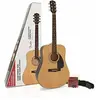 Image de Fender FA-115 Dreadnought Pack Natural Walnut westerngitaar set (Guitare western, Fond et éclisses : Tilleul, Table d'harmonie : Épicéa, Touche : Noyer), Guitare, Marron