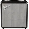Image de Fender Rumble 25 V3 1x8 inch basgitaarversterker combo (Contrebasse, 25 W), Amplificateur, Noir, Argent