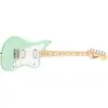Image de Fender Mini Jazzmaster HH Surf Green MN kindergitaar / reisgitaar (Guitare électrique, Corps : Bois de peuplier, Manche : Érable, Touche : Érable), Guitare, Vert