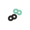 Image de Fender Fender Strap Block, 4-Pack, Black (2) And Surf Green (2)