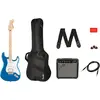 Image de Fender Affinity Series Stratocaster HSS Pack (Set guitare électrique, Manche : Érable, Plafond : Peuplier, Touche : Érable), Guitare, Bleu