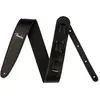Image de Fender Strap en cuir végétalien, noir, Guitare : accessoires, Noir