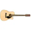 Image de Fender CD-60SCE-12 12-string electro-acoustic guitar, Natural (Guitare acoustique, Acajou, Épicéa), Guitare, Marron