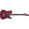 Image de Fender Jim Adkins JA-90 Telecaster Thinline - touche laurier - Crimson Red Transparent