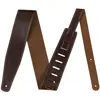 Image de Fender Sangle de guitare de 2,5 pouces, déjà assouplie   Marron   Cuir   Réglable de 117 à 138 cm, Pied + support pour instrument, Marron