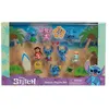 Image de Figurines et accessoires - LICENCE /STITCH - Coffret Deluxe - 13 figurines et accessoires, Stitch dans 5 poses, planche de surf