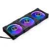 Image de Phanteks Ventilateur D-RGB D30 PWM Reverse Airflow, 3-pack - 120mm, noir (120 mm, 3x), Ventilateur PC, Multicolore, Noir, Blanc