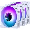 Image de Phanteks M25 Gen2 D-RGB (120 mm, 3x), Ventilateur PC, Blanc