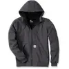Image de Sweat à capuche zippé déperlant et anti-vent gris foncé XXL Carhartt S1101759026XXL