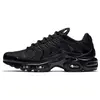 Image de Baskets Nike Air Max Plus 'Triple Black' Chaussures Décontractées 604133-050 39
