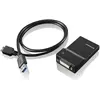 Image de Lenovo USB 3.0 zu (DVI, VGA, 8 cm), Adaptateur données + vidéo, Noir