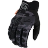 Image de Troy Lee Designs Scout Gambit Camo Gants de motocross, noir-vert-multicolore, taille M pour Hommes