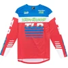 Image de Troy Lee Designs Sprint Fifty-50 Maillot de vélo, rouge-bleu, taille L pour Hommes