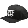 Image de Troy Lee Designs Curved Badge Casquette Snapback, noir pour Hommes