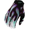 Image de Troy Lee Designs, Hommes, Gants, Air Handschuh, Overspray, black/real teal, S, Noir, Turquoise, (S)