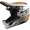 Image de Troy Lee Designs D4 Composite MIPS Lined Up Casque de descente, rouge, taille L pour Hommes