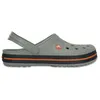 Image de Crocs Crocband Bottes chaussures Sandales en Light Gris & Bleu Marine 11016 01U