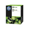 Image de Pack de 2 Cartouches d'Encre HP 301XL Noire