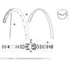 Image de Mavic Rayons Gauches Crossride Tubeless Quest 12 Unités 278 mm