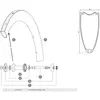 Image de Mavic Jante Avant Cxr Uiltimate 60 Tubular 700 - 28´´ 16H