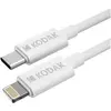 Image de Kodak cable usb 1m usb c lightning blanco (1 m, 5 W), Câble USB