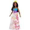 Image de Poupée Barbie  Dreamtopia Princesse Arc-en-ciel Brune Mattel