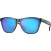 Image de Oakley, Unisexe, Lunettes de soleil, Lunettes de Soleil Frogskins - Verres Prizm Sapphire Polarisés - Monture Noir
