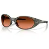 Image de Lunettes de soleil Oakley avec logo lettre Décoration Forme irrégulière Lunettes de soleil unisexes Bronze 0OO9438-26 Box+Dust Bag,58,026 (Gray Frame with Brown Lens)
