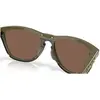 Image de Oakley, Unisexe, Lunettes de sport, Frogskins Range XL (Pinceau foncé, MATTE OLIVE INK, OLIVE INK/Prizm 24K polarisé), Noir, Vert