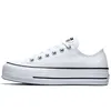 Image de Converse Chuck Taylor All Star Lift Ox Blanc Noir Baskets Femme 560251C 38 white