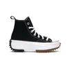 Image de Baskets Converse Run Star Hi Noires Unisexe Blanc Gomme 166800C 38