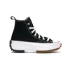 Image de Baskets Converse Run Star Hi Noires Unisexe Blanc Gomme 166800C 40.5