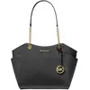 Image de Michael Kors MK Jet Set Travel Chaîne Logo Polyvalent Grande Capacité Sac Cabas Femmes sacs cabas Noir 35T5GTVT3L-BLACK Basic Set (Bag+Dust Bag)