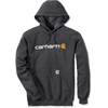 Image de Carhartt Signature Logo Midweight Capuche, gris-blanc, taille L pour Hommes