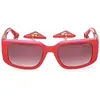 Image de Guess, Femmes, Lunettes de soleil, Bordeaux Gradient Rectangular Lunettes de Soleil pour Femmes