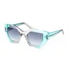Image de Lunettes de soleil femme Guess Gu7897 89w Transparent Turquoise Blue/50-20-140 white