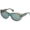 Image de Latetobed, Femmes, Lunettes de soleil, Max & Co Mo0116 98n Dark Green Monocolor Women's Sunglasses 56/16/140