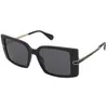 Image de Latetobed, Femmes, Lunettes de soleil, Max & Co Mo0120 01A Shiny Black Women's Sunglasses 53/18/140