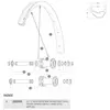 Image de Mavic Rayons Arrière Droits Xa Elite Carbon 29 12 Unités 295 mm