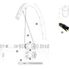 Image de Mavic Rayons Gauches Cosmic Elite Ust Disc 2018 12 Unités 288 mm