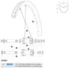 Image de Mavic Rayons Gauches Crossmax Elite Carbon 29 12 Unités 290 mm