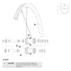Image de Mavic Rayons Xa Pro Carbon 29 Extra Flat Front/rear 12 Unités 288 mm